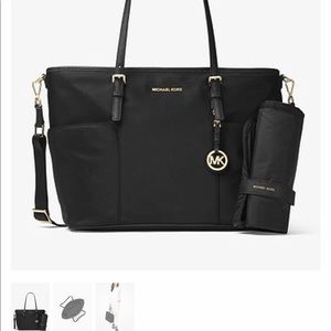 Michael Kors Jet Set large nylon diaper bag